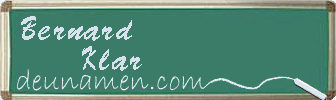Bernard Klar Visitenkarte